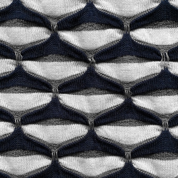 New MAX STUDIO Navy Blue Textured Jersey Skirt XS - Picture 4 of 8